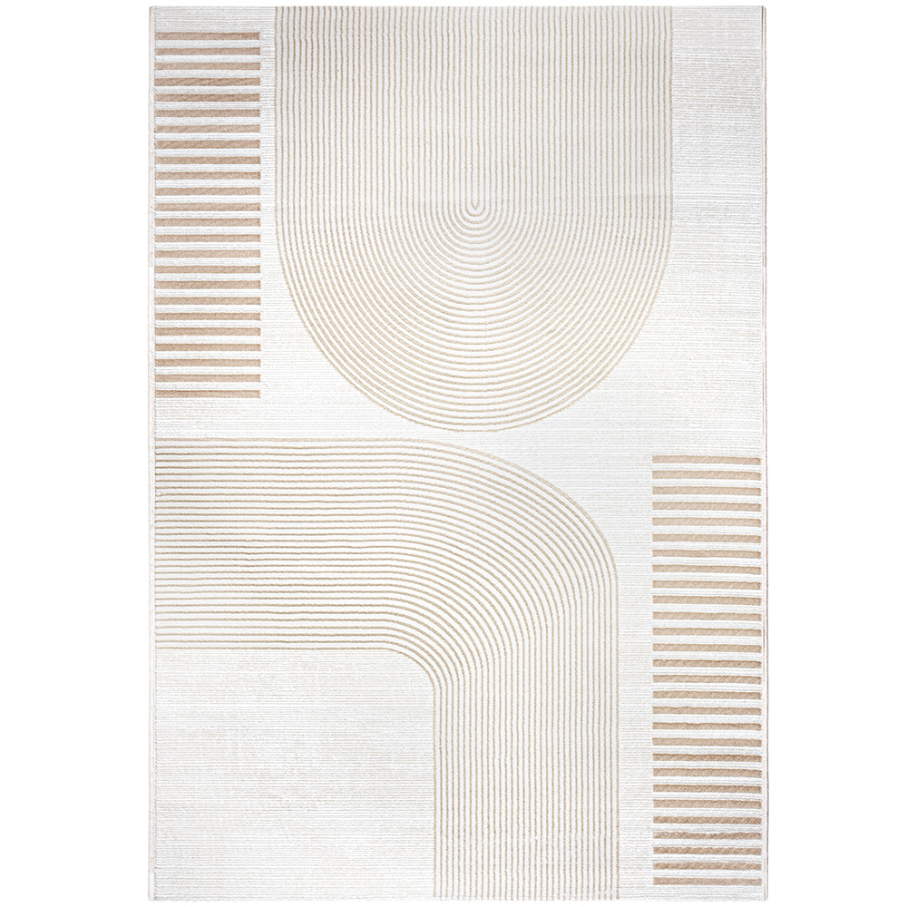 Grande Tappeto dal Design Contemporaneo e Moderno - Beige (290x200 cm) - Rya image 8