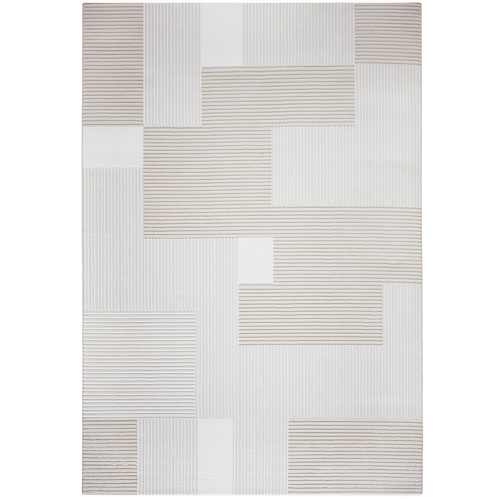 Grande Tappeto dal Design Contemporaneo e Moderno - Beige (290x200 cm) - Debra image 8