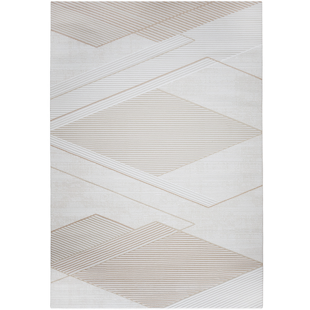 Grande Tappeto dal Design Contemporaneo e Moderno - Beige (290x200 cm) - Utana image 8