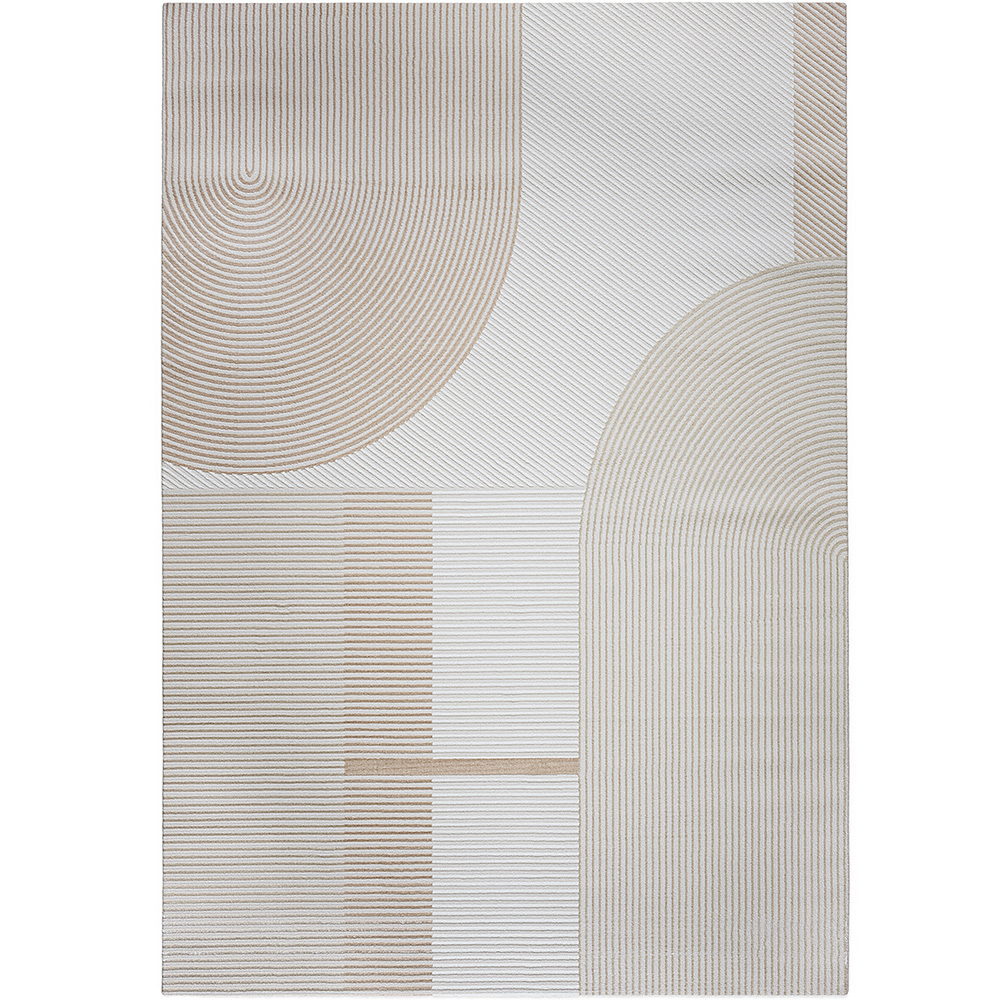 Grande Tappeto dal Design Contemporaneo e Moderno - Beige (290x200 cm) - Lubida image 8