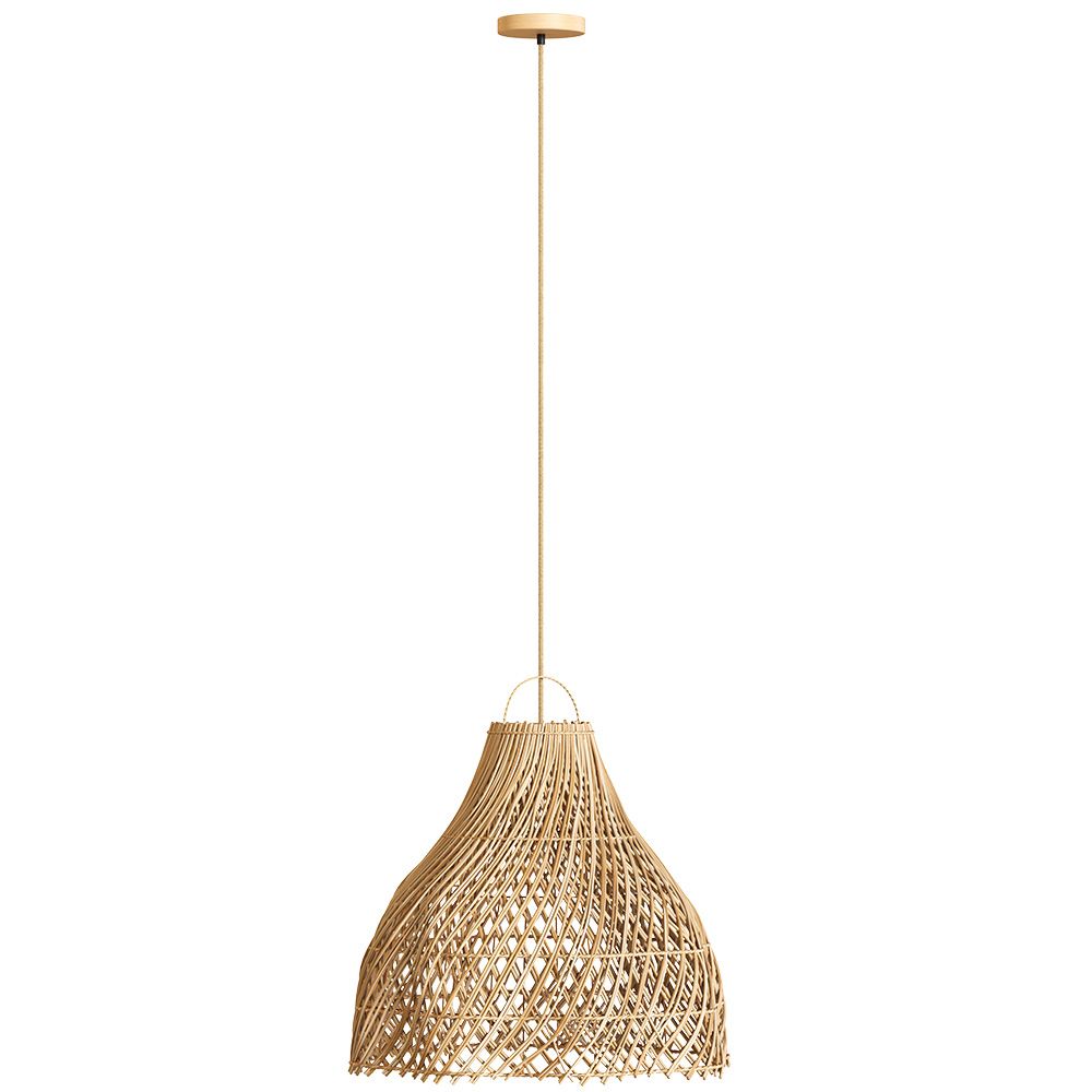 Lampada a Sospensione in Rattan Stile Boho - Rodric image 8