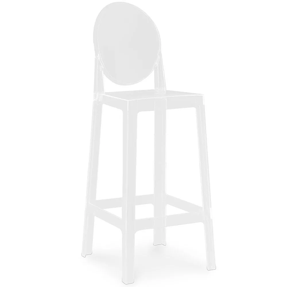 Sgabello da bar con schienale - Design trasparente - 75 cm - Victoria Queen image 8