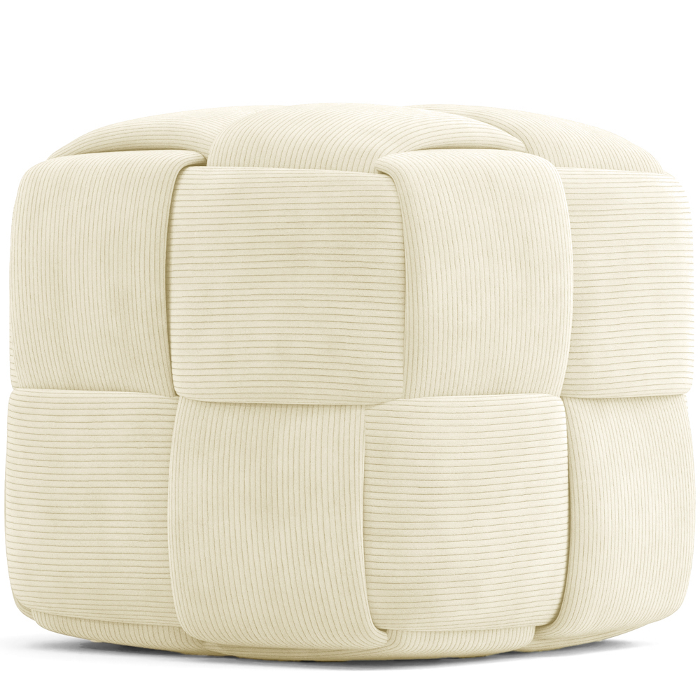 Pouf Quadrato Imbottito in Velluto a Coste - Design Moderno - Cube image 8