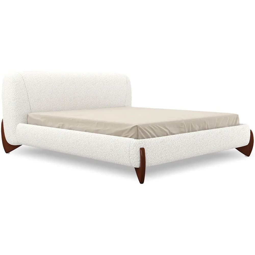 Letto matrimoniale 160x200 CM - Rivestito in Tessuto Bouclé - Dream image 8