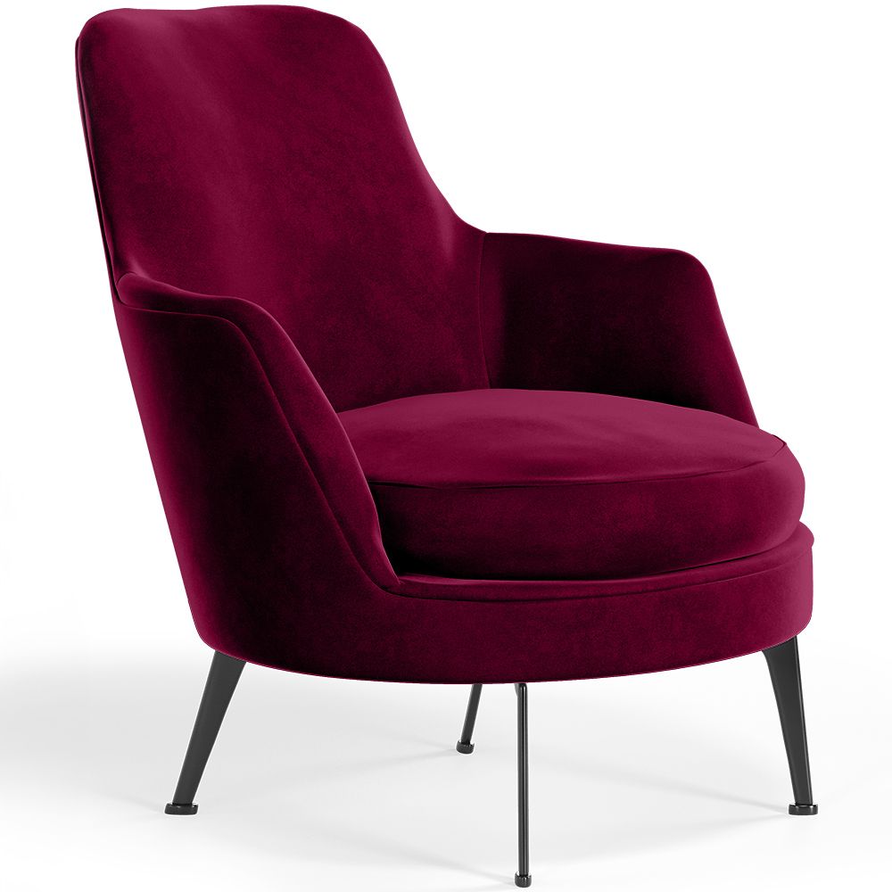 Poltrona di Design Rivestita in Velluto Stile Contemporaneo - Hanneh image 8