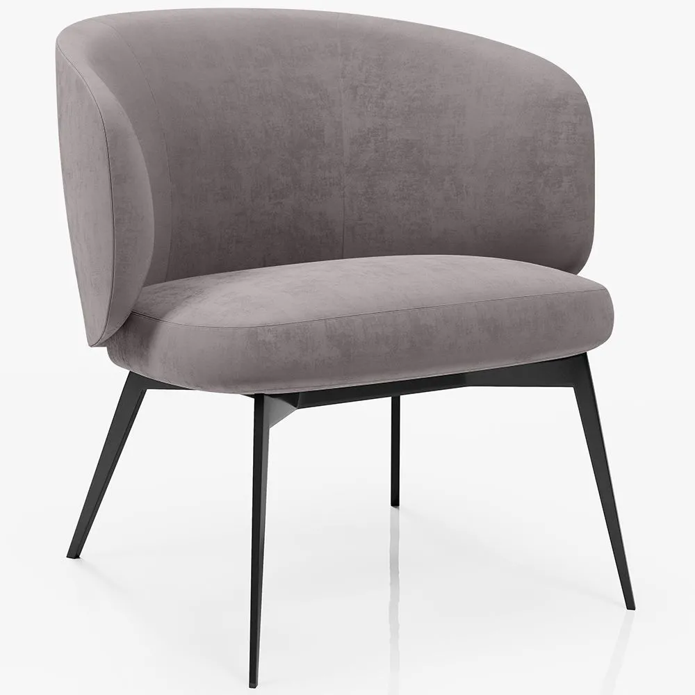 Poltrona di Design Curvo Imbottita Stile Contemporaneo - Opreh image 8