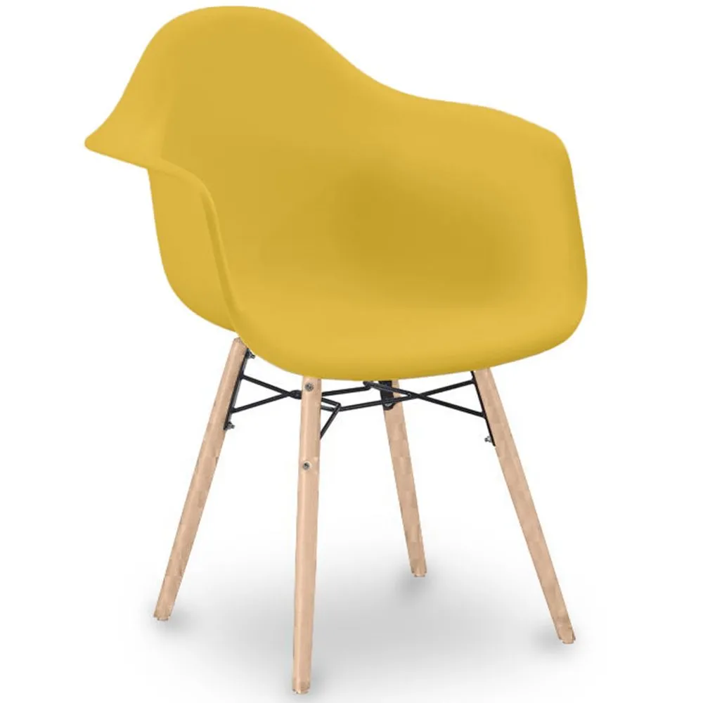 Sedia da Pranzo Design Scandinavo - Gambe in Legno - Nordika image 8