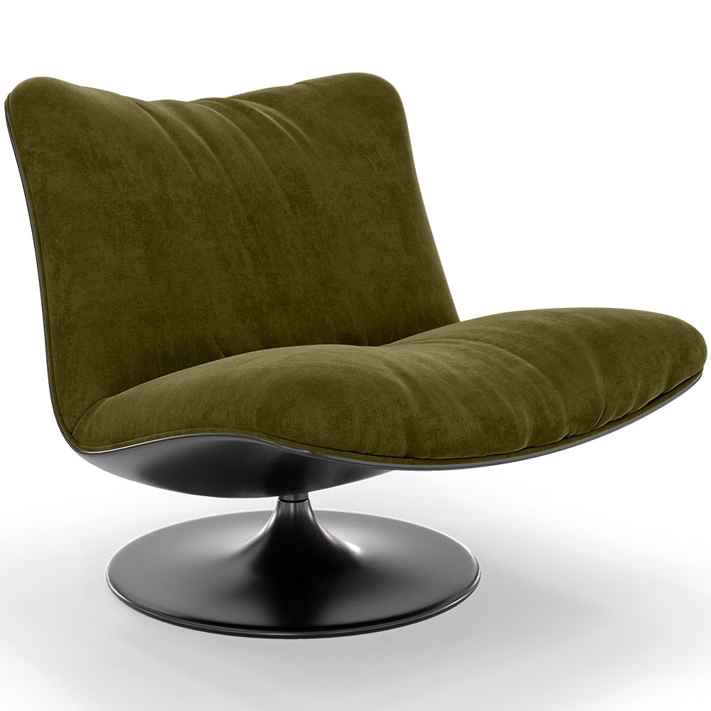 Poltrona Imbottita Design Curvo Stile Contemporaneo - Tulipe image 8
