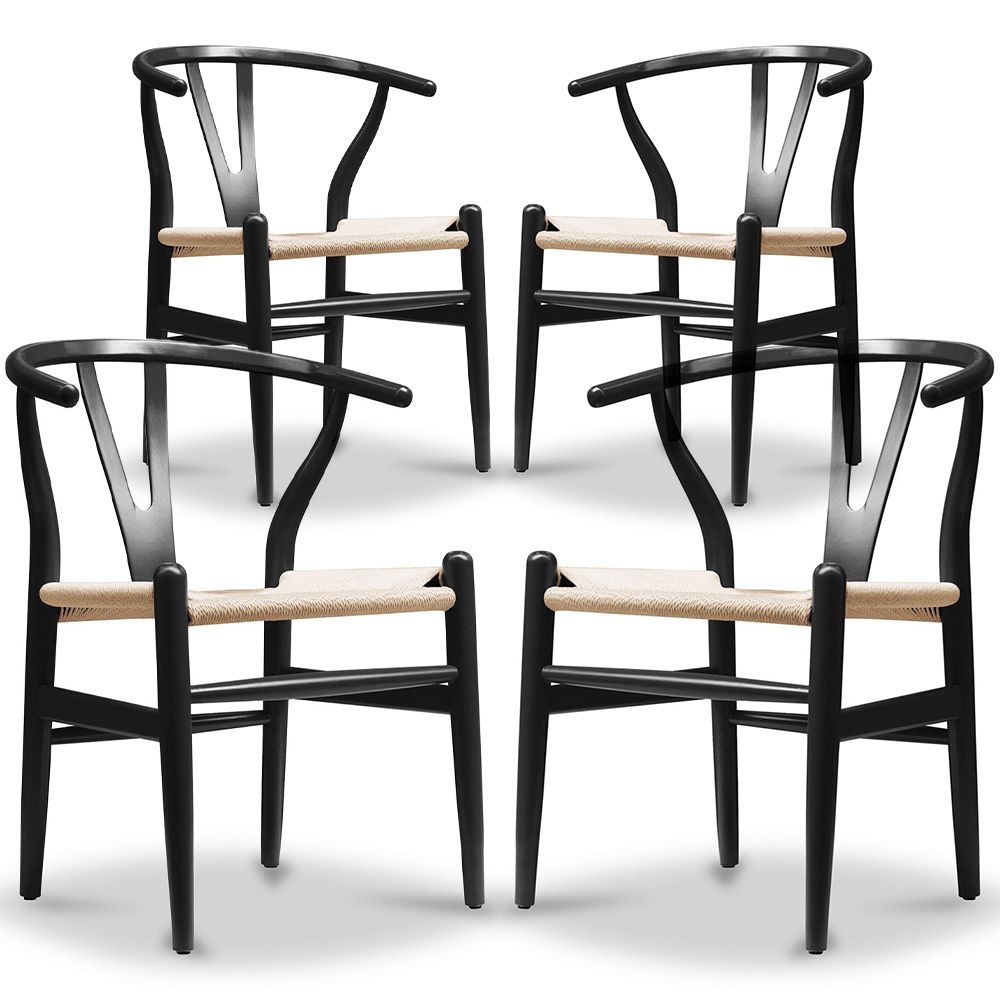 Confezione di 4 Sedie da Pranzo in Legno - Stile Scandinavo - Wish image 8
