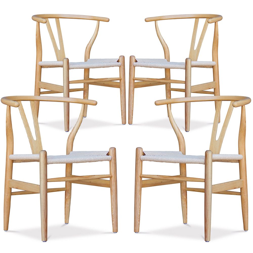 Confezione di 4 Sedie da Pranzo in Legno - Stile Scandinavo - Wish image 8