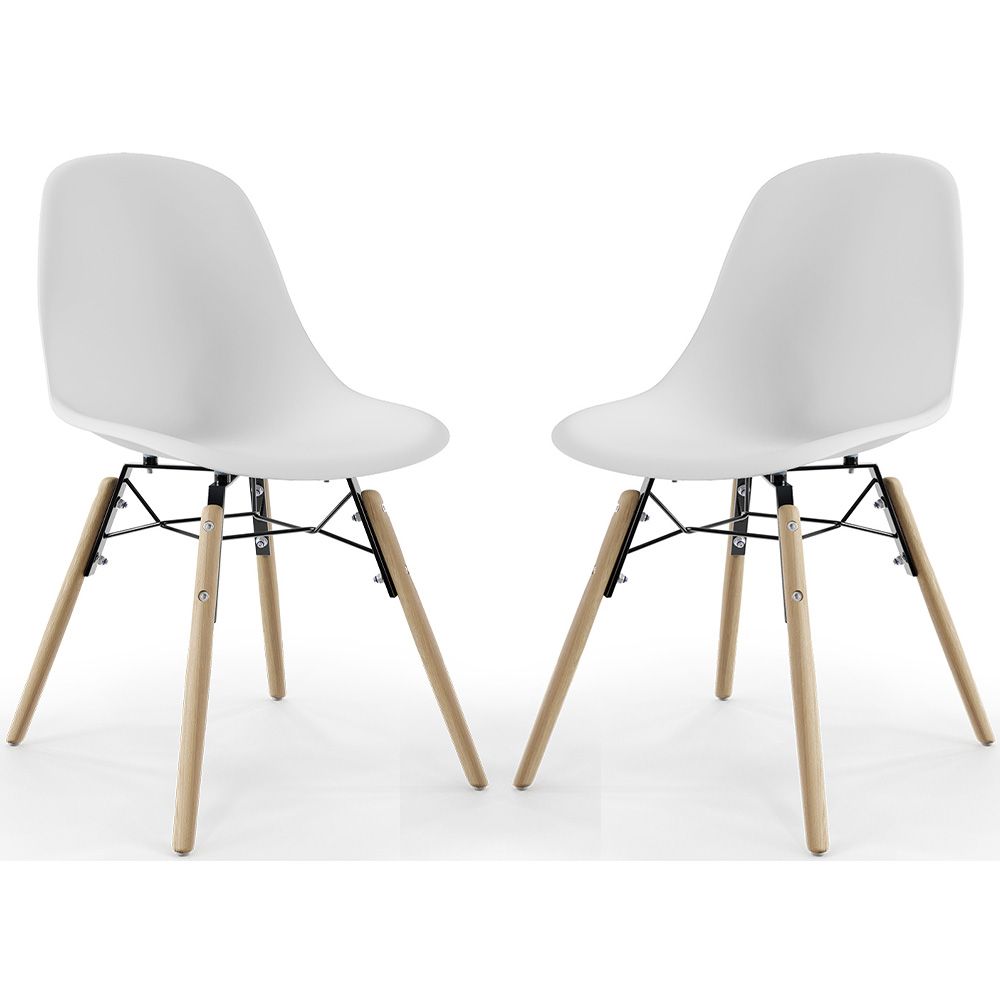 Sedia da Pranzo - Design Scandinavo - Gambe in Legno - Set di 2 - Skögur image 8