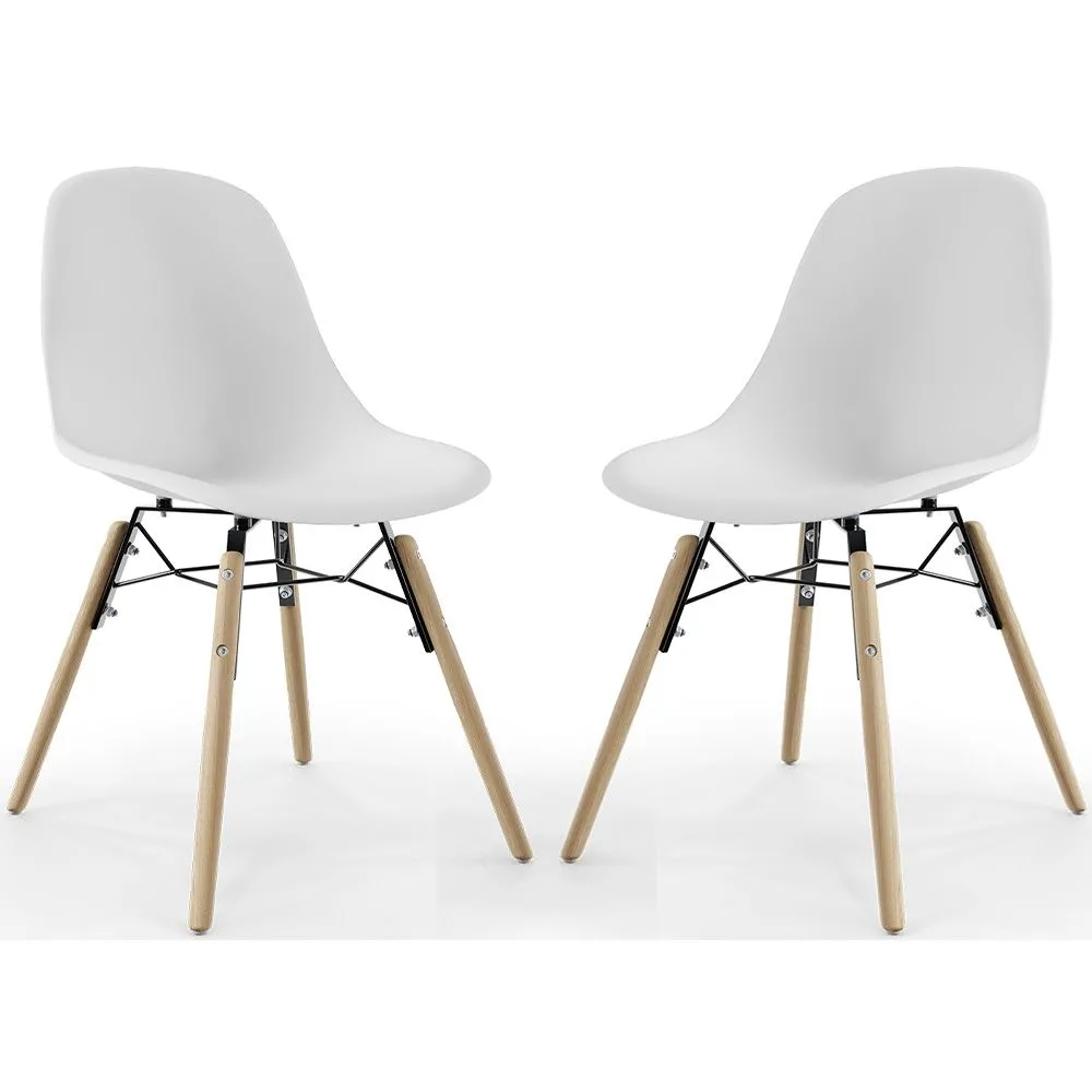 Sedia da Pranzo - Design Scandinavo - Gambe in Legno - Set di 2 - Skögur image 8