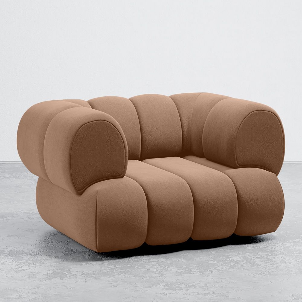 Poltrona Rivestita in Velluto - Stile Moderno - Curvo Velvet image 8