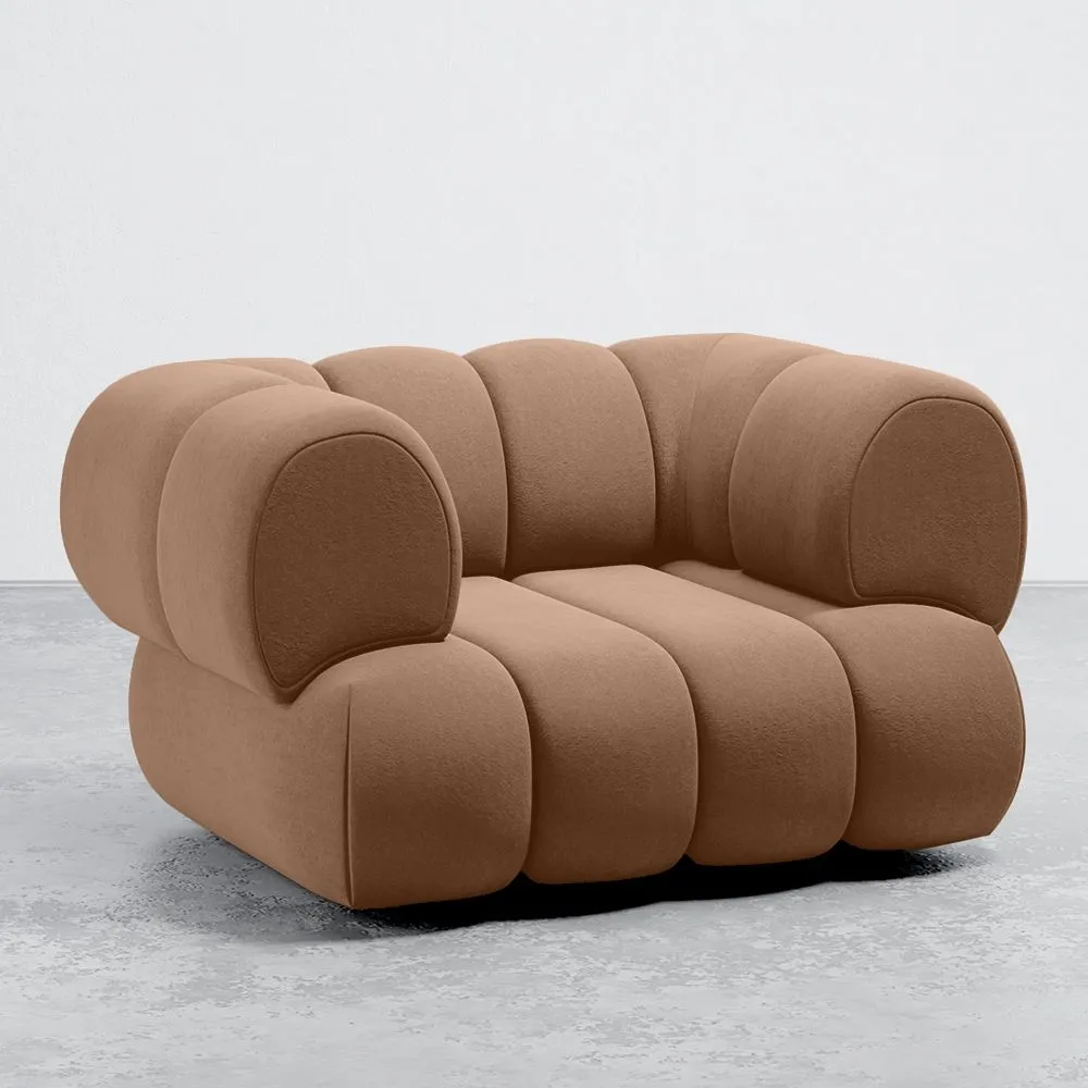 Poltrona Rivestita in Velluto - Stile Moderno - Curvo Velvet image 8