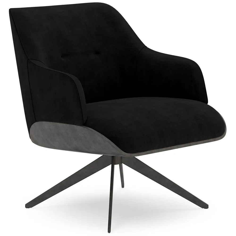 Poltrona Moderna Imbottita Stile Mid-Century - Clark image 8