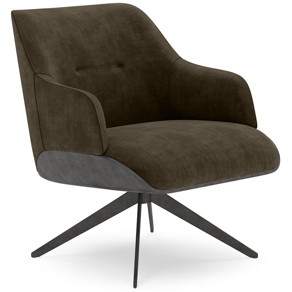 Poltrona Moderna Imbottita Stile Mid-Century - Clark image 8