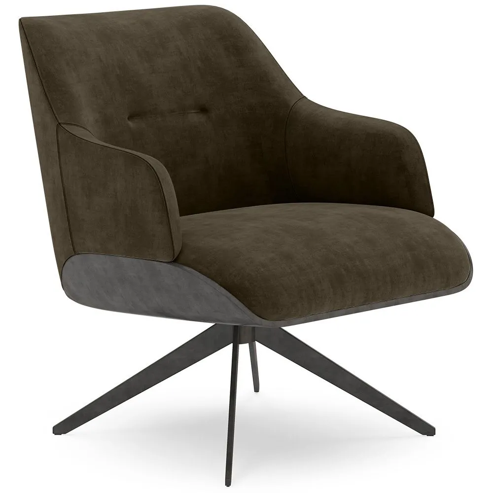Poltrona Moderna Imbottita Stile Mid-Century - Clark image 8