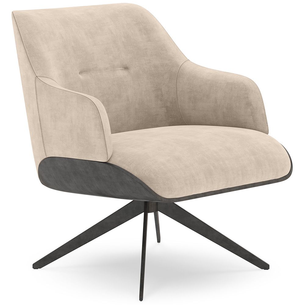 Poltrona Moderna Imbottita Stile Mid-Century - Clark image 8