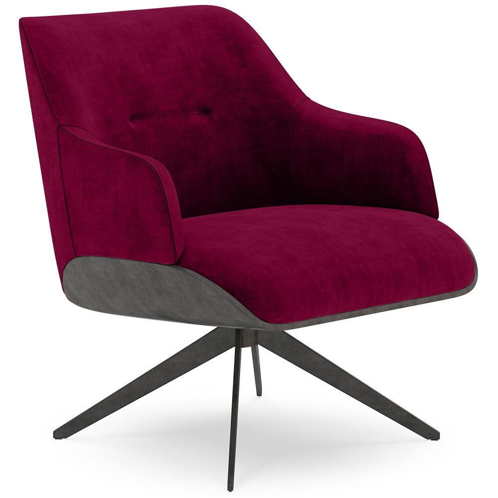 Poltrona Moderna Imbottita Stile Mid-Century - Clark image 8