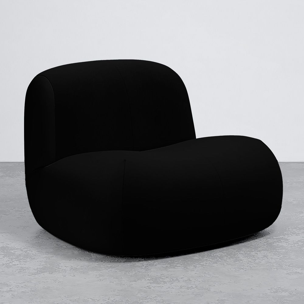 Poltrona Moderna Minimalista a Design Curvo Imbottita in Velluto - Comfort e Stile Contemporaneo - Büba image 8