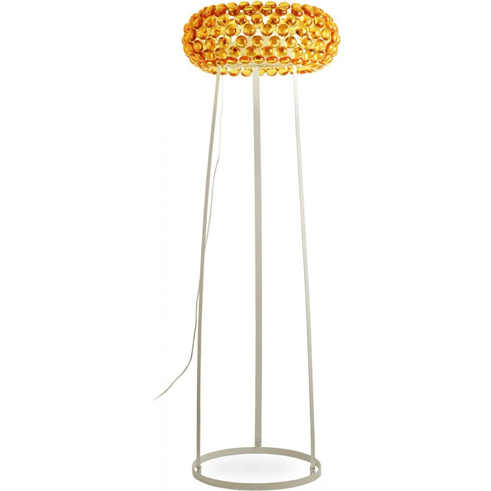 Lampada da Terra - Grande Lampada da Salotto con Pulsanti in Cristallo - Savoni image 8