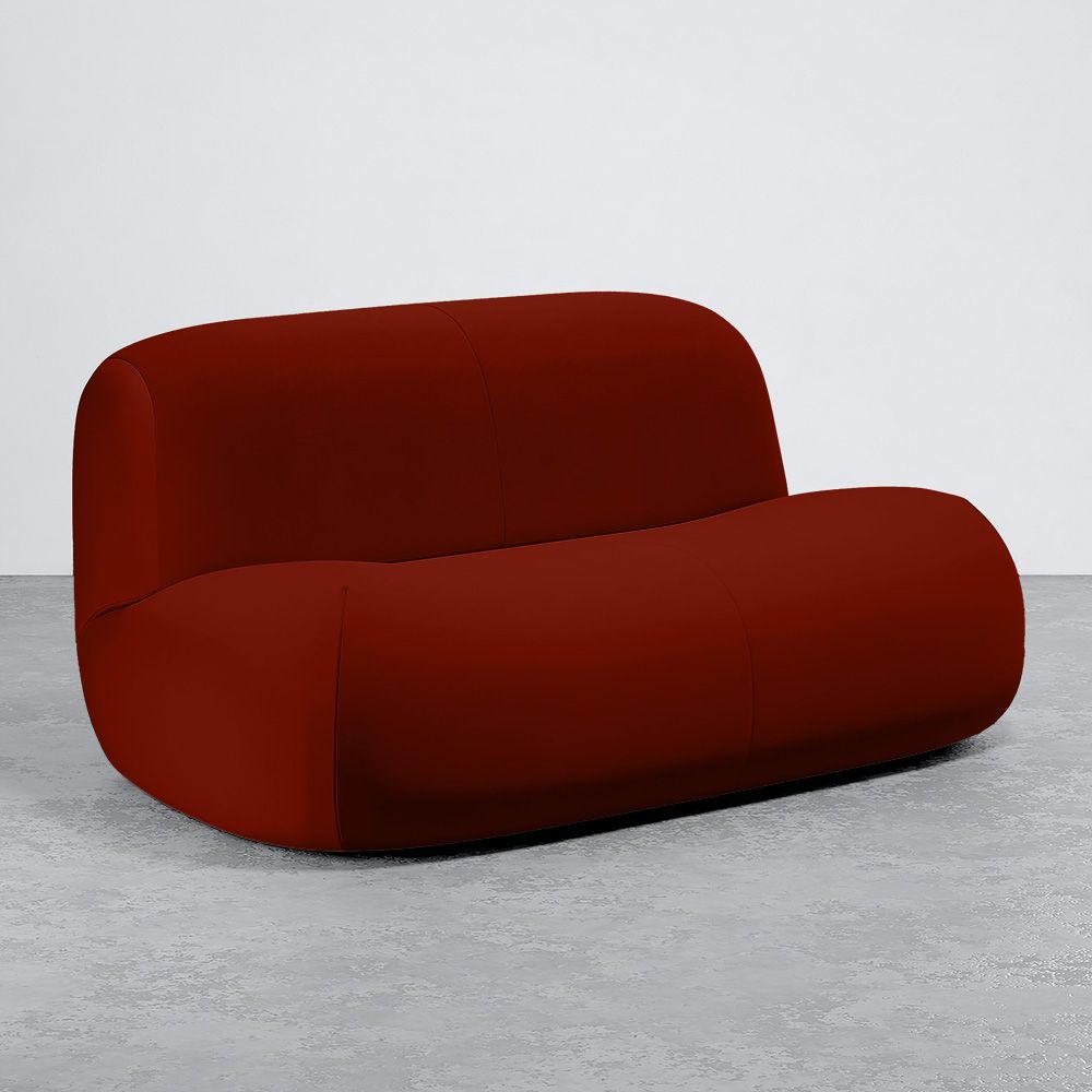 Divano Moderno Minimalista a Design Curvo Imbottito in Velluto - Comfort e Stile Contemporaneo - Büba image 8