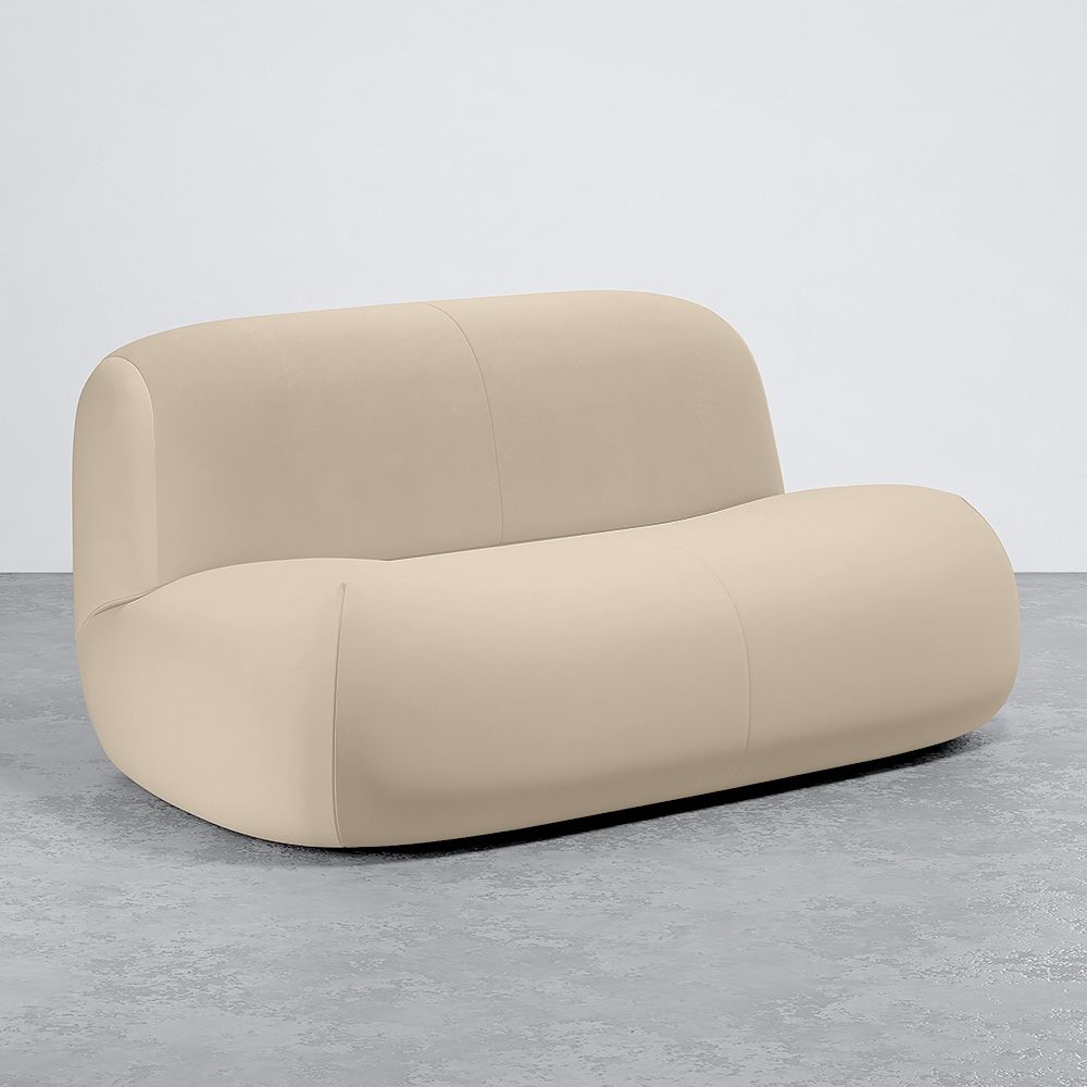 Divano Moderno Minimalista a Design Curvo Imbottito in Velluto - Comfort e Stile Contemporaneo - Büba image 8