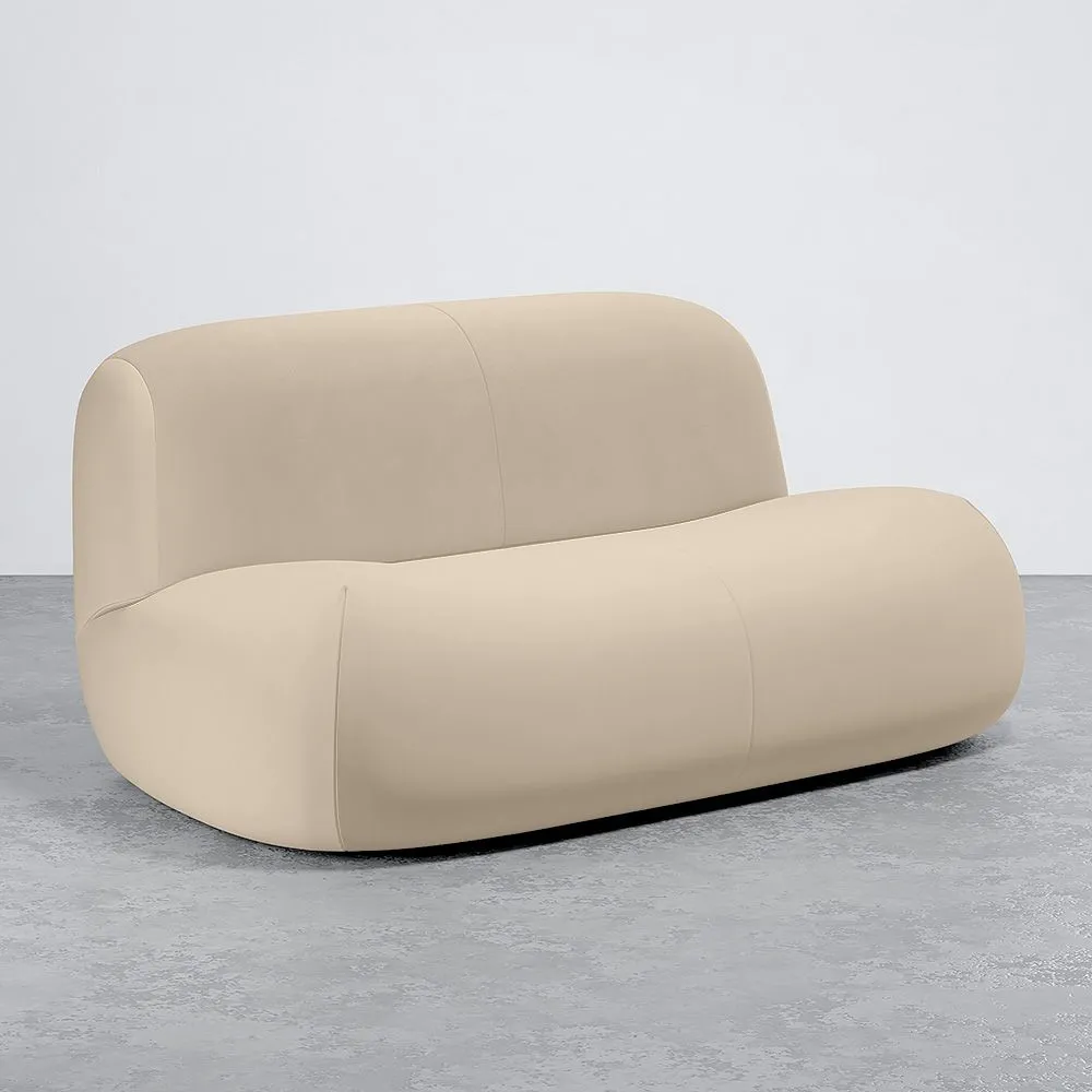 Divano Moderno Minimalista a Design Curvo Imbottito in Velluto - Comfort e Stile Contemporaneo - Büba image 8