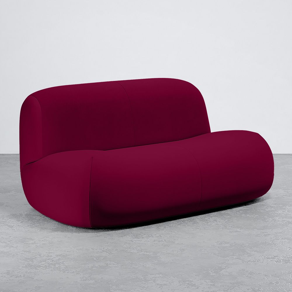 Divano Moderno Minimalista a Design Curvo Imbottito in Velluto - Comfort e Stile Contemporaneo - Büba image 8