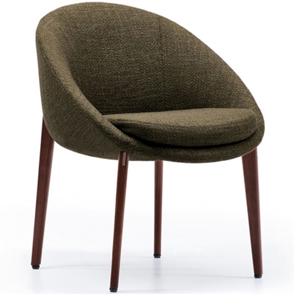 Sedia da Pranzo Imbottita con Gambe in Legno - Design Moderno per Ristoranti e Hotel di Lusso image 8