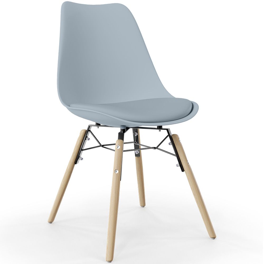 Sedia da Pranzo con Cuscino - Design Scandinavo e Gambe in Legno - Skögur image 8