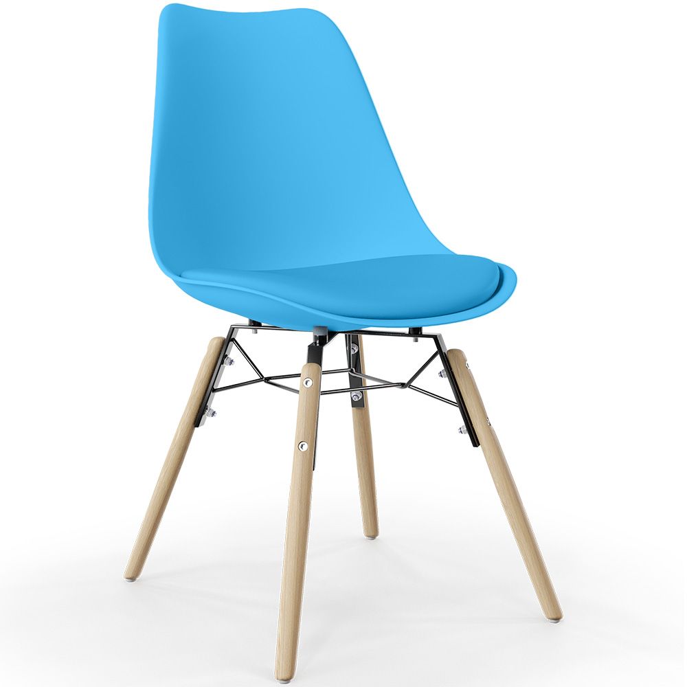 Sedia da Pranzo con Cuscino - Design Scandinavo e Gambe in Legno - Skögur image 8