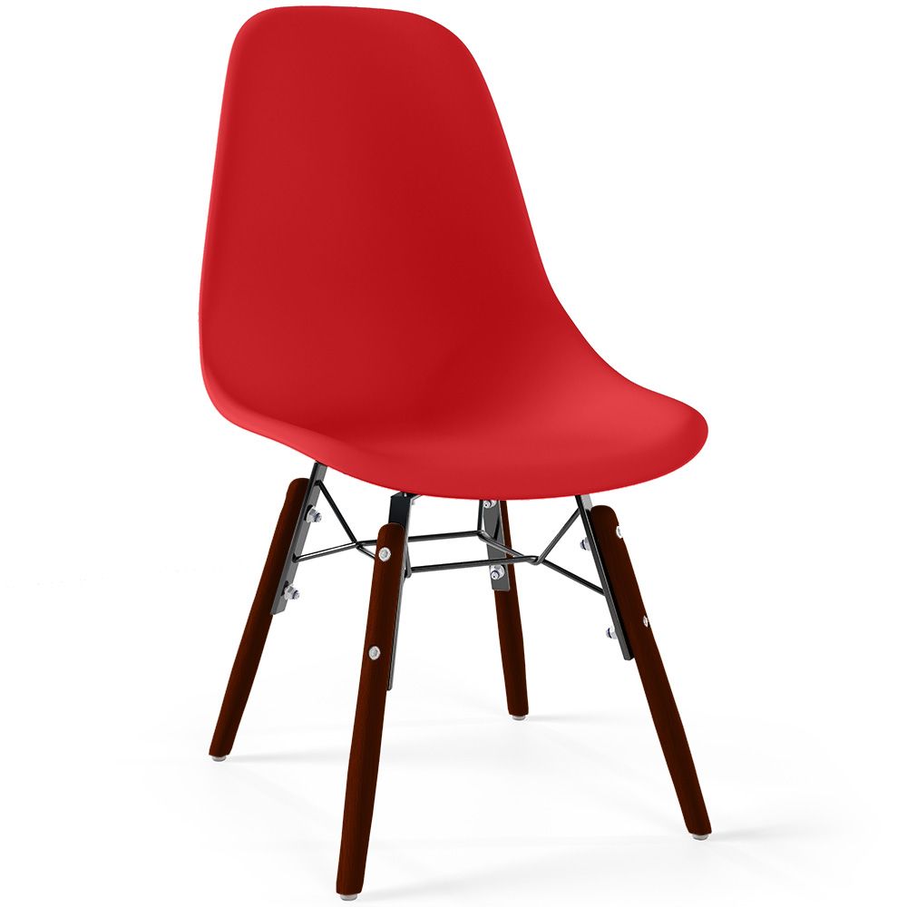 Sedie per Bambini - Design Scandinavo - Gambe in Legno Scuro - Skögur image 8