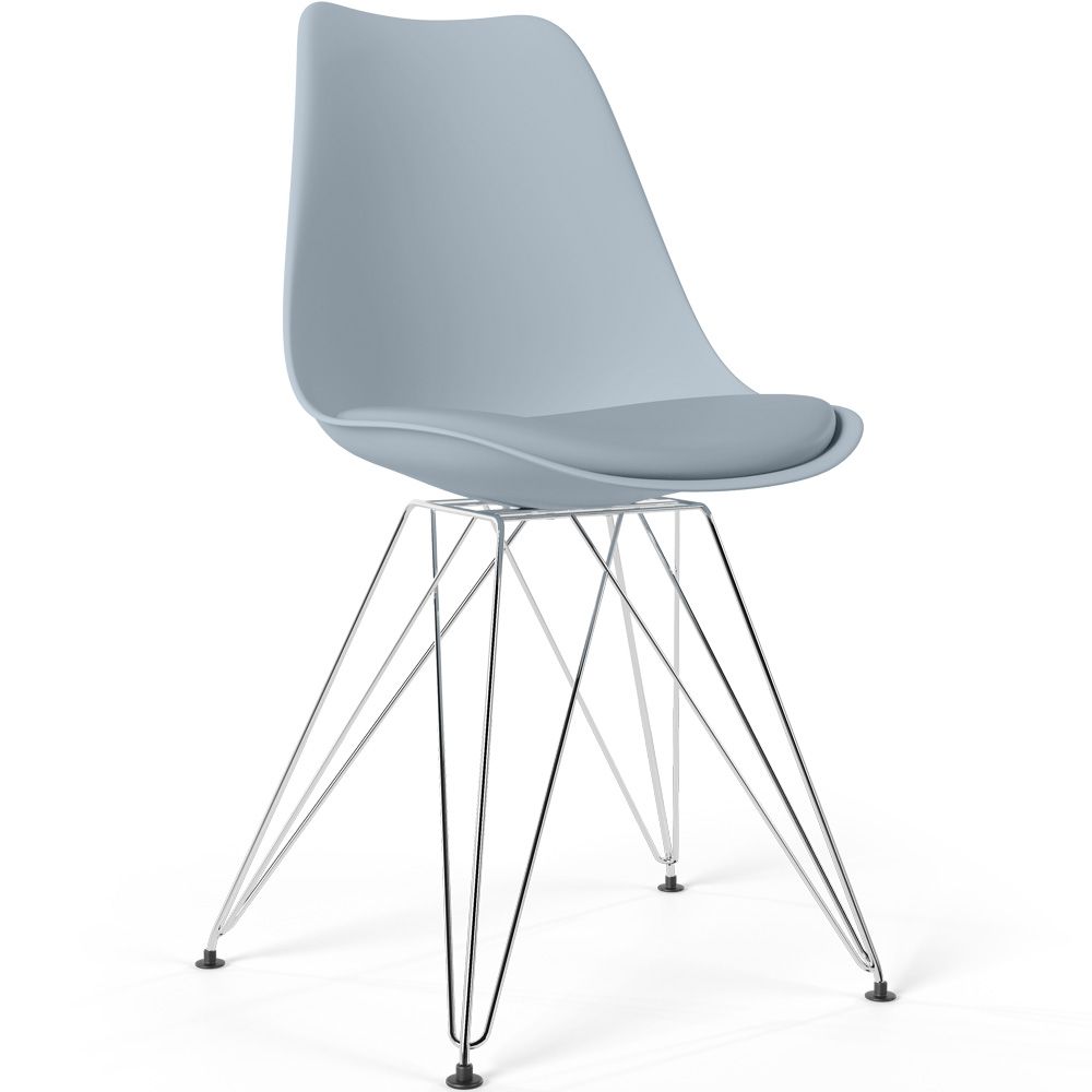 Sedia da Pranzo con Cuscino - Design Scandinavo e Gambe in Metallo Nero - Skögur image 8