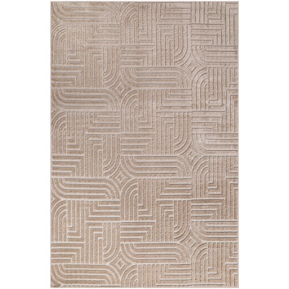Grande Tappeto dal Design Contemporaneo e Moderno - Beige (290x200 cm) - Rococo image 8