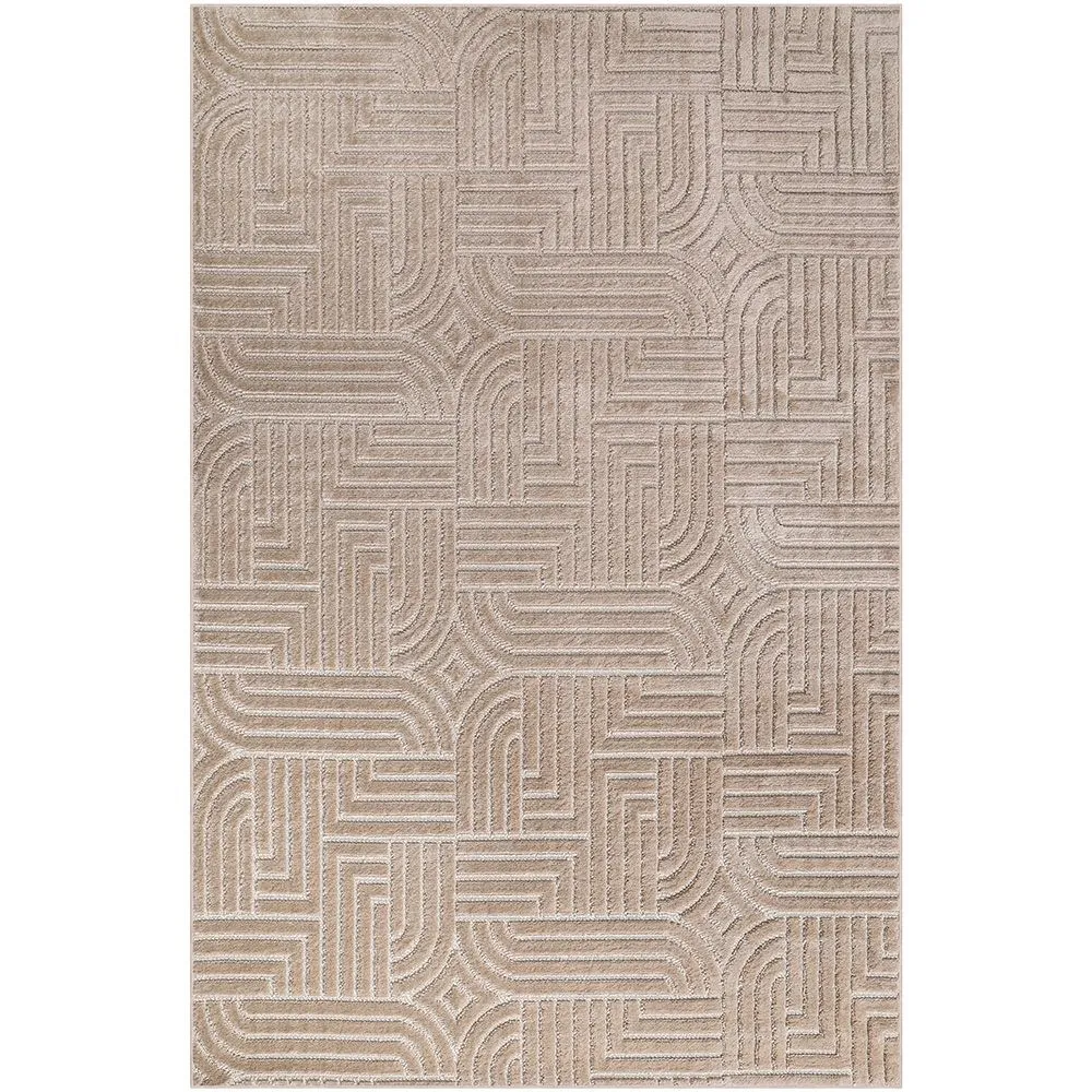 Grande Tappeto dal Design Contemporaneo e Moderno - Beige (290x200 cm) - Rococo image 8