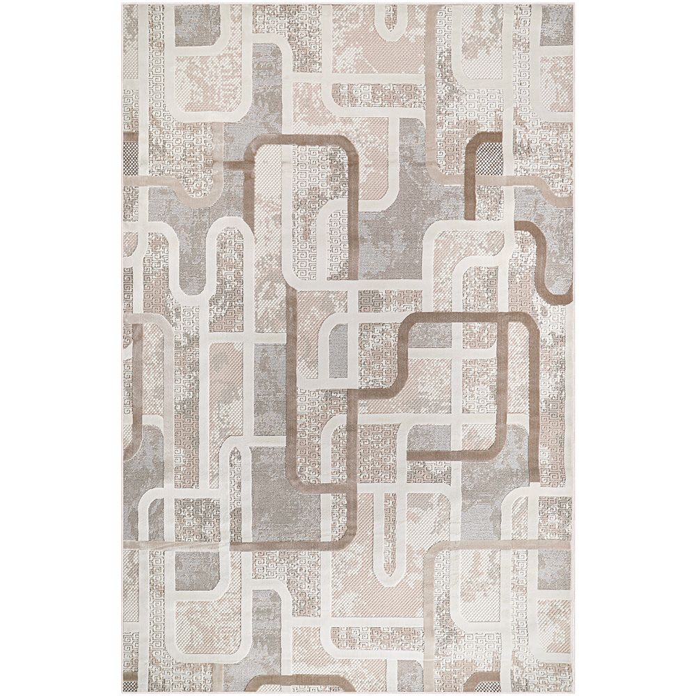 Grande Tappeto dal Design Contemporaneo e Moderno - Beige (290x200 cm) - Ornate image 8