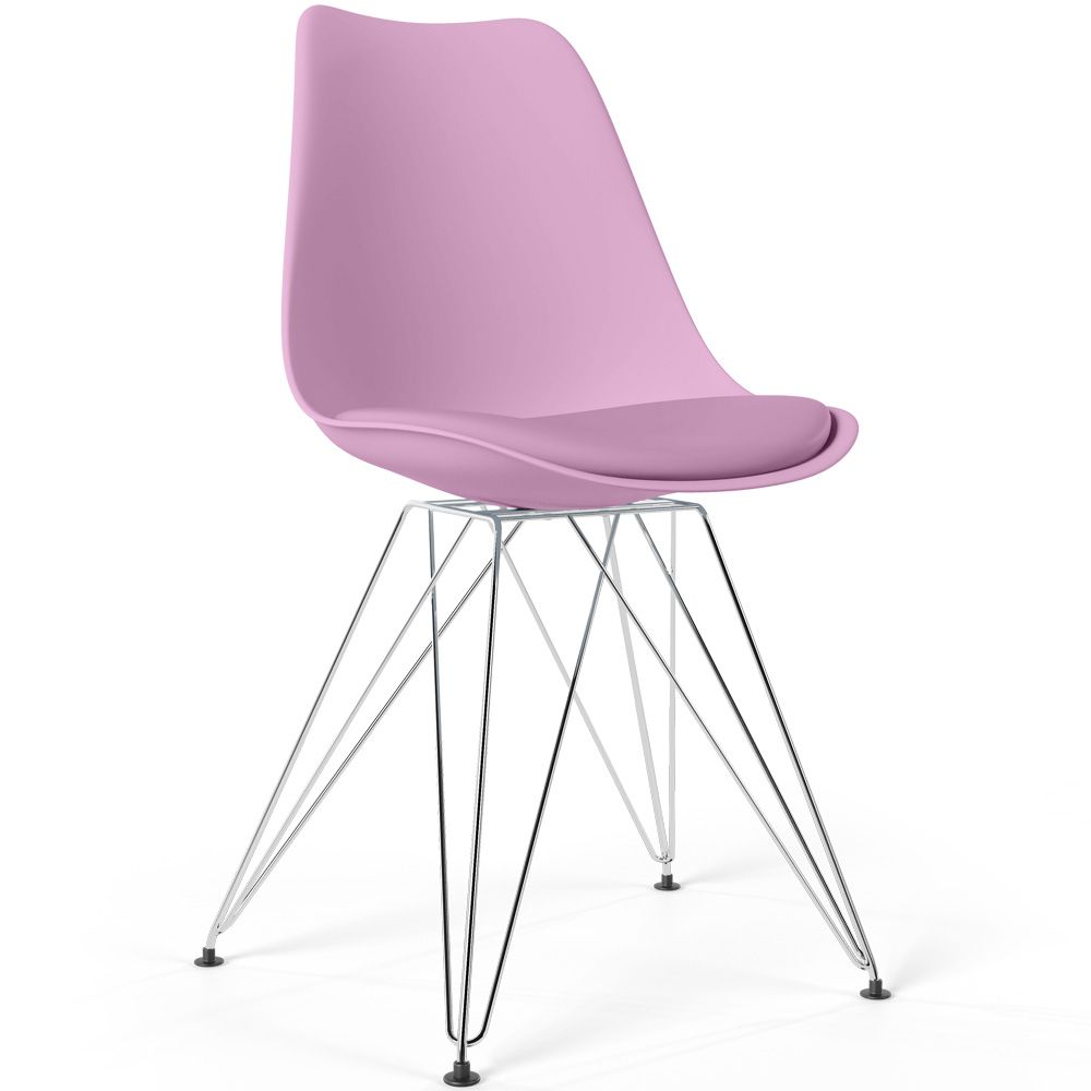 Sedia da Pranzo con Cuscino - Design Scandinavo e Gambe in Metallo Nero - Skögur image 8