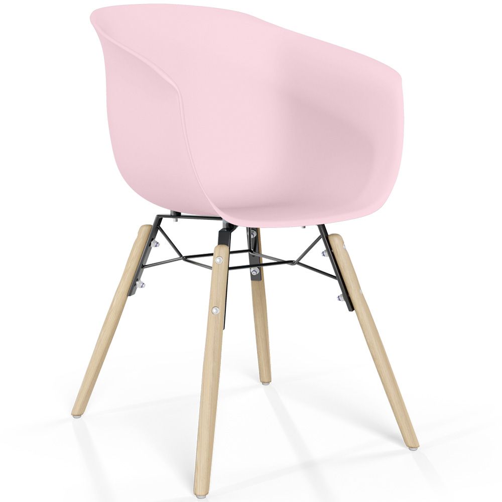 Sedia da Pranzo - Design Scandinavo - Gambe in Legno Naturale - Polin image 8