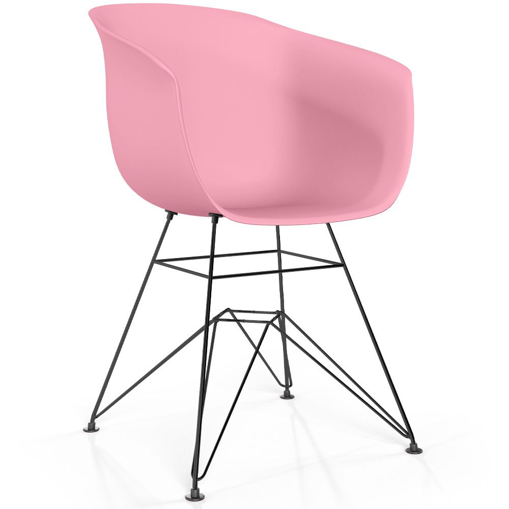 Sedia da Pranzo - Design Scandinavo - Gambe Nere - Polin image 8