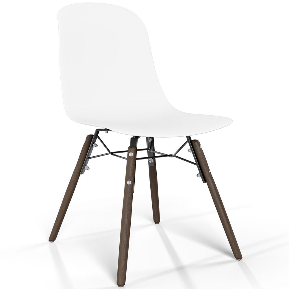 Sedia da pranzo con gambe in legno scuro – Stile moderno e funzionalità - Broly image 8