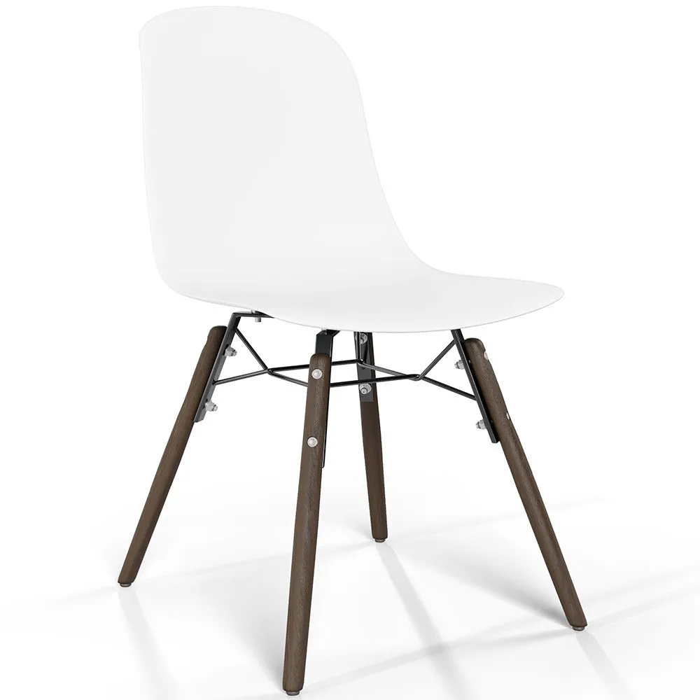Sedia da pranzo con gambe in legno scuro – Stile moderno e funzionalità - Broly image 8
