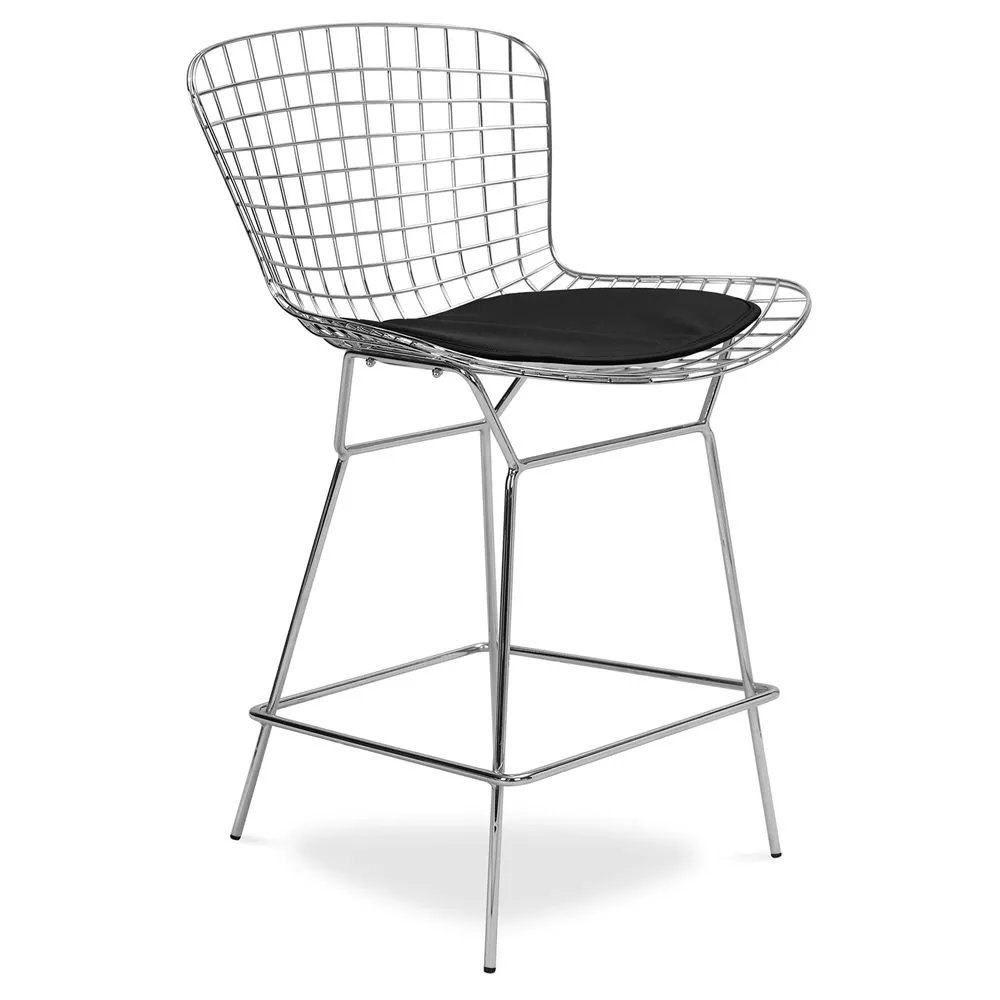 Sgabello di design con griglia in metallo - Lived image 8