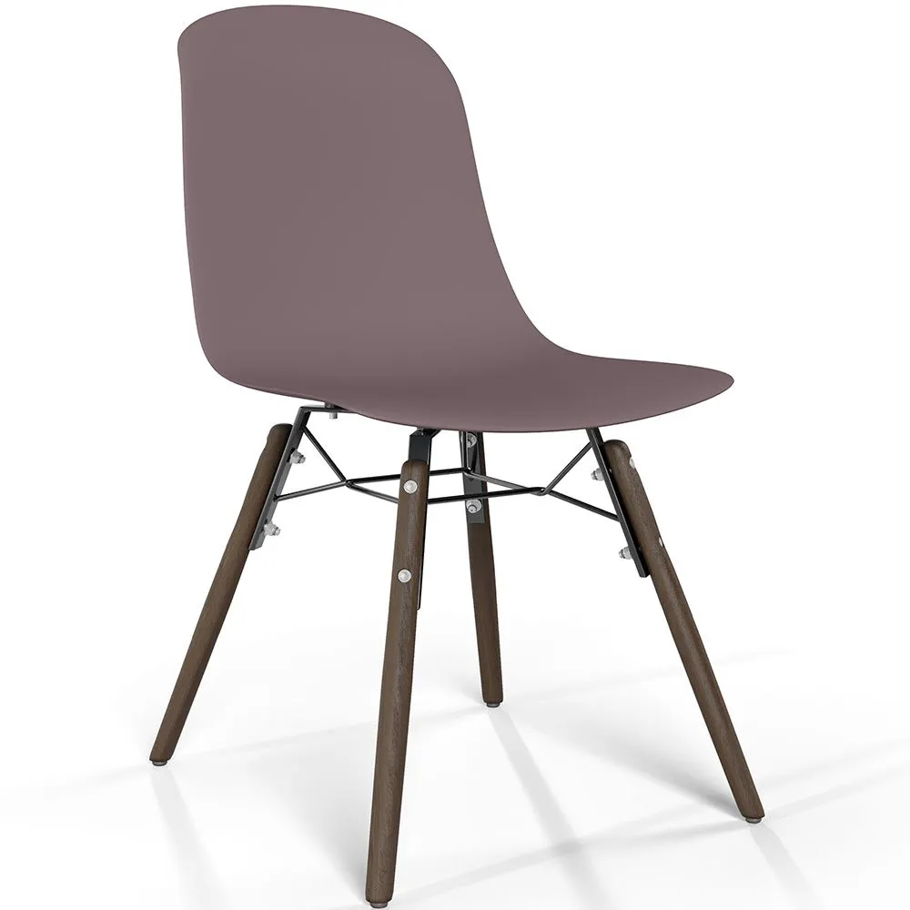 Sedia da pranzo con gambe in legno scuro – Stile moderno e funzionalità - Broly image 8