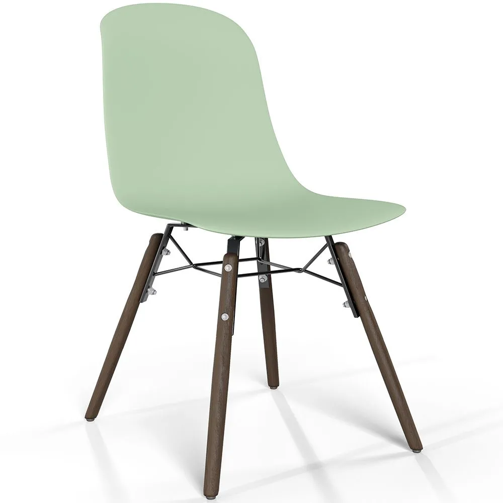 Sedia da pranzo con gambe in legno scuro – Stile moderno e funzionalità - Broly image 8