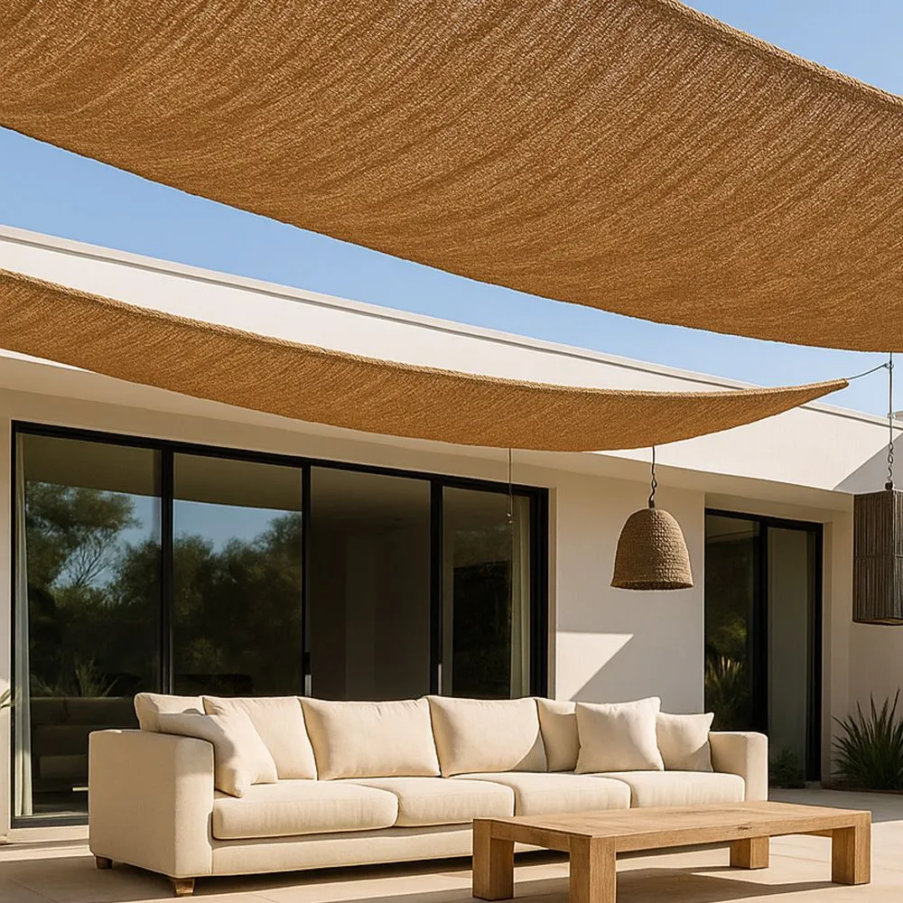 Tenda in fibra di cocco 10x2M - Vela ombreggiante 100% naturale image 8