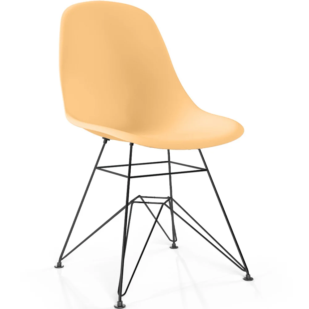 Sedia da pranzo con gambe in metallo – Design moderno – Denisse image 8