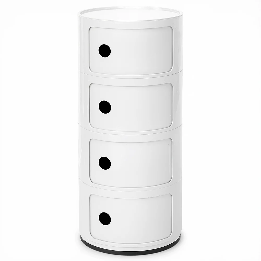 Cassettiera in Plastica - 4 Cassetti - Organizzatore Moderno Lucido - New Caracas 4 image 8