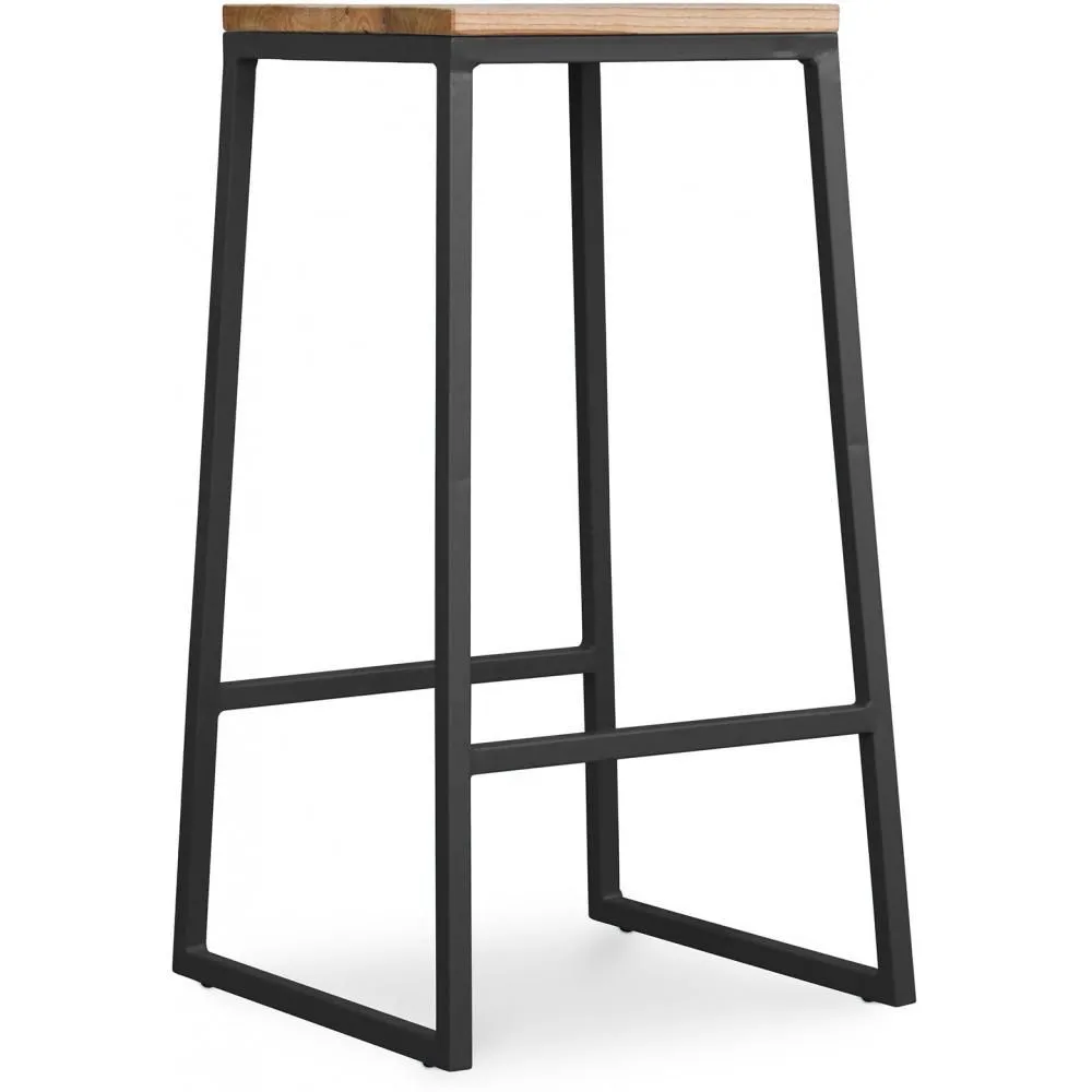 Sgabello da bar di design industriale - Legno e metallo - 76cm - Big Boy image 8