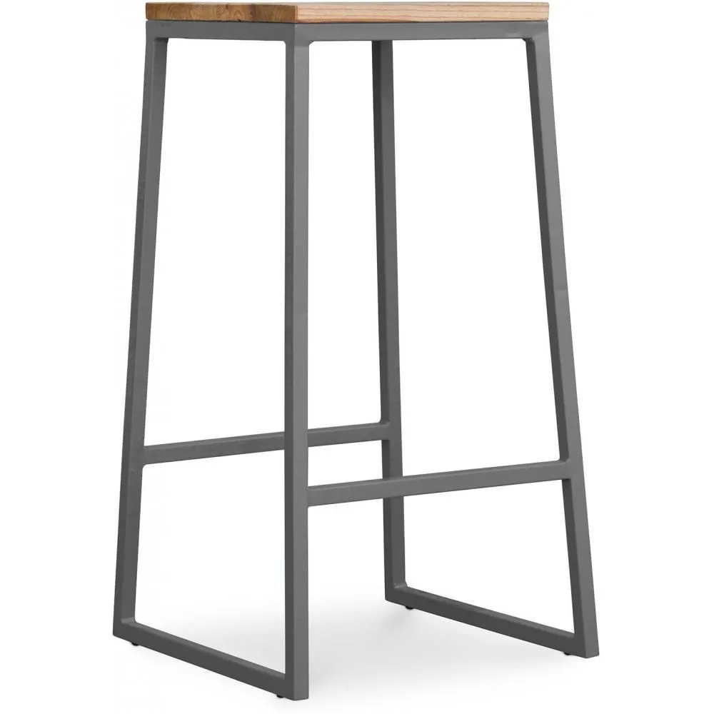 Sgabello da bar di design industriale - Legno e metallo - 76cm - Big Boy image 8